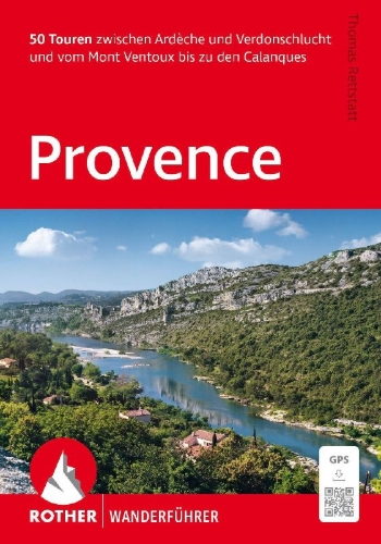 Buchcover und Innenansicht für das Buch: Provence, Rother Wanderführer
