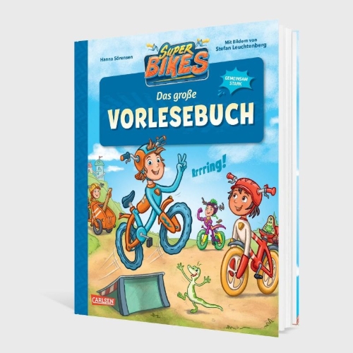 Buchcover und Innenansicht für das Buch: SUPERBIKES Das große Vorlesebuch