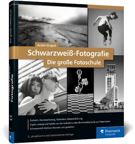 Buchcover und Innenansicht für das Buch: Schwarzweiß-Fotografie