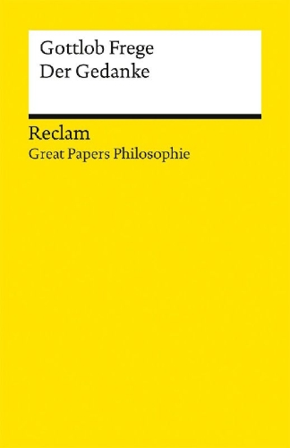 Buchcover und Innenansicht für das Buch: Der Gedanke. [Great Papers Philosophie]