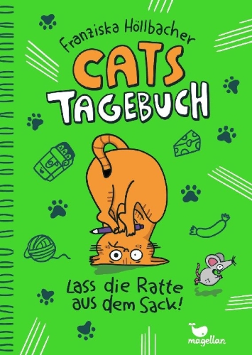 Buchcover und Innenansicht für das Buch: Cats Tagebuch - Lass die Ratte aus dem Sack!