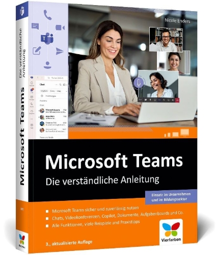 Buchcover und Innenansicht für das Buch: Microsoft Teams