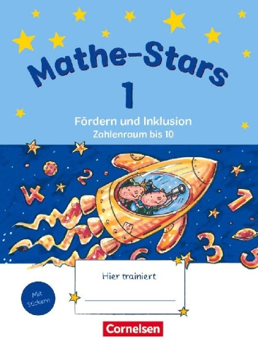 Buchcover und Innenansicht für das Buch: Mathe-Stars 1. Schuljahr - Zahlenraum bis 10 - Übungsheft