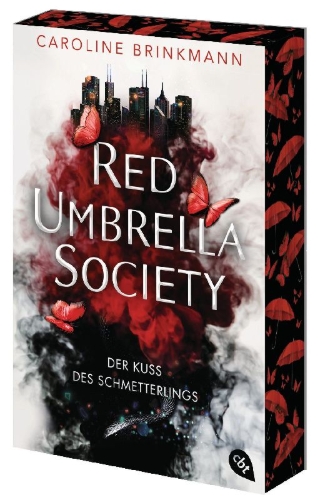 Buchcover und Innenansicht für das Buch: Red Umbrella Society - Der Kuss des Schmetterlings