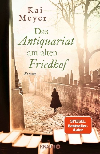 Buchcover und Innenansicht für das Buch: Das Antiquariat am alten Friedhof
