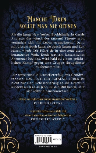 Buchcover und Innenansicht für das Buch: Das Buch der tausend Türen