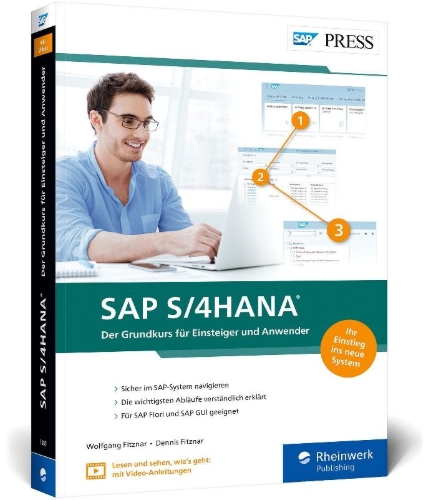 Buchcover und Innenansicht für das Buch: SAP S/4HANA
