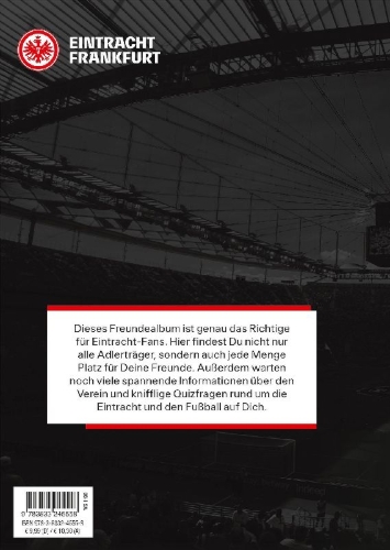 Buchcover und Innenansicht für das Buch: Eintracht Frankfurt: Meine Freunde - Das offizielle Eintracht Frankfurt Freundebuch