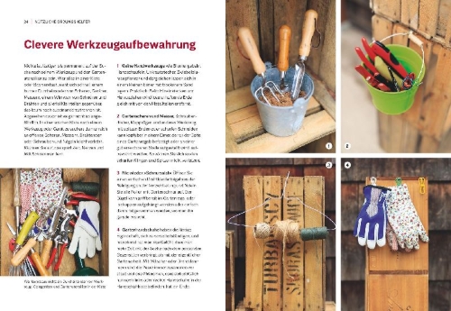 Buchcover und Innenansicht für das Buch: Garten-Projekte für Selbermacher