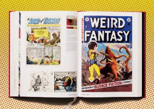 Buchcover und Innenansicht für das Buch: The History of EC Comics
