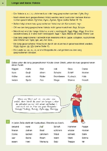 Buchcover und Innenansicht für das Buch: Sicher ins Gymnasium Deutsch 4. Klasse