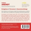 Buchcover und Innenansicht für das Buch: Hannah Arendt - Basiswissen