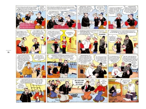 Buchcover und Innenansicht für das Buch: Die Bibliothek der Comic-Klassiker: Popeye
