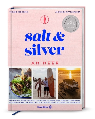 Buchcover und Innenansicht für das Buch: Salt and Silver am Meer