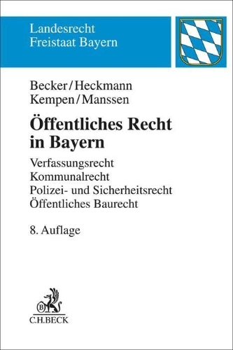 Buchcover und Innenansicht für das Buch: Öffentliches Recht in Bayern