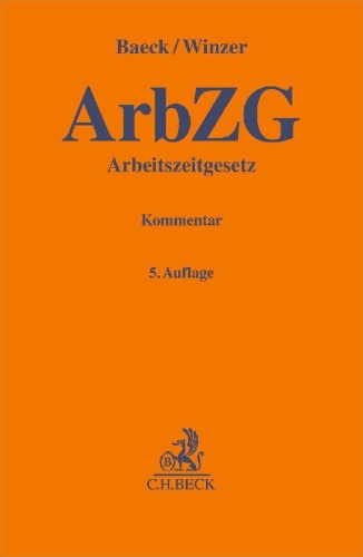 Buchcover und Innenansicht für das Buch: Arbeitszeitgesetz. ArbZG