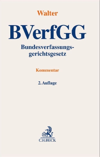 Buchcover und Innenansicht für das Buch: Bundesverfassungsgerichtsgesetz. BVerfGG