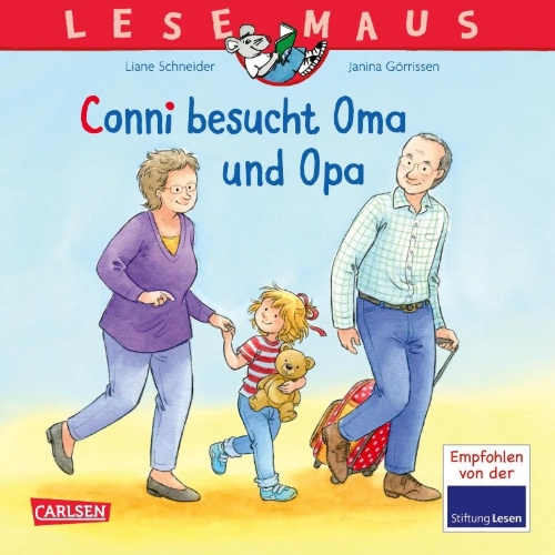 Buchcover und Innenansicht für das Buch: LESEMAUS 69: Conni besucht Oma und Opa