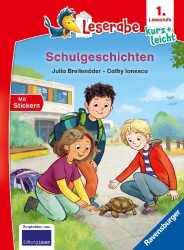 Buchcover und Innenansicht für das Buch: Leserabe 1. Lesestufe Kurz und leicht - Schulgeschichten