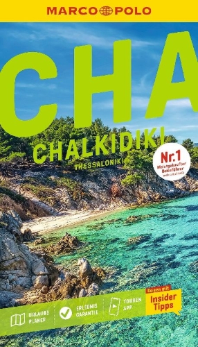 Buchcover und Innenansicht für das Buch: MARCO POLO Reiseführer Chalkidikí, Thessaloníki
