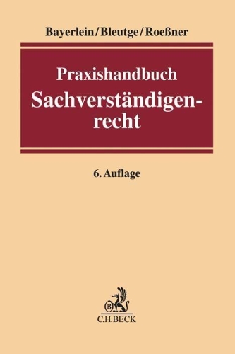 Buchcover und Innenansicht für das Buch: Praxishandbuch Sachverständigenrecht