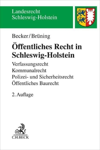 Buchcover und Innenansicht für das Buch: Öffentliches Recht in Schleswig-Holstein