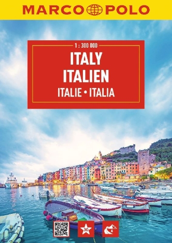 Buchcover und Innenansicht für das Buch: MARCO POLO Reiseatlas Italien 1:300.000