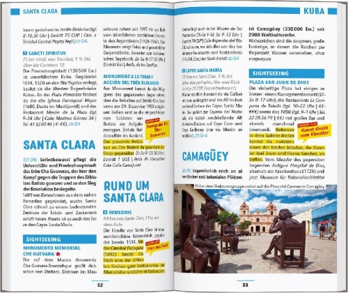 Buchcover und Innenansicht für das Buch: MARCO POLO Reiseführer Karibik, Große Antillen, Dominikanische Republik, Puerto Rico, Kuba, Jamaika, Bahamas, Cayman Islands