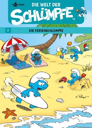 Buchcover und Innenansicht für das Buch: L'univers des Schtroumpfs