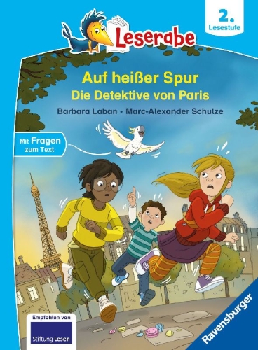 Buchcover und Innenansicht für das Buch: Leserabe 2. Lesestufe - Auf heißer Spur - Die Detektive von Paris