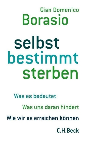 Buchcover und Innenansicht für das Buch: selbst bestimmt sterben