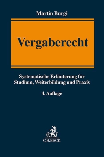 Buchcover und Innenansicht für das Buch: Vergaberecht