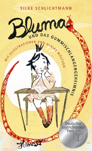 Buchcover und Innenansicht für das Buch: Bluma und das Gummischlangengeheimnis