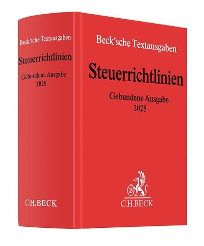 Buchcover und Innenansicht für das Buch: Steuerrichtlinien Gebundene Ausgabe 2025