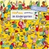 Buchcover und Innenansicht für das Buch: Hör mal (Soundbuch): Wimmelbuch: Im Kindergarten