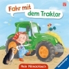 Buchcover und Innenansicht für das Buch: Fahr mit dem Traktor! Mein Bauernhof-Mitmachbuch