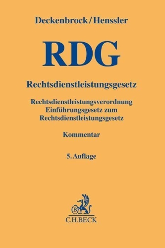 Buchcover und Innenansicht für das Buch: Rechtsdienstleistungsgesetz