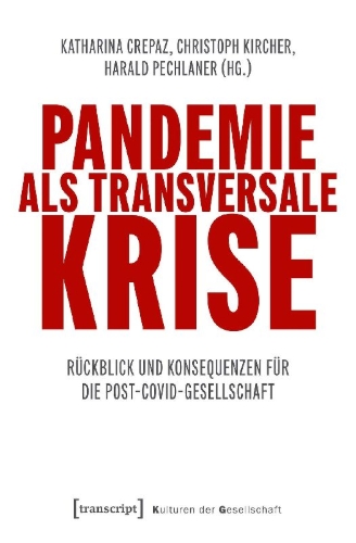 Buchcover und Innenansicht für das Buch: Pandemie als transversale Krise
