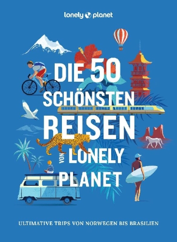 Buchcover und Innenansicht für das Buch: Les 50 plus beaux Voyages