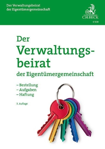 Buchcover und Innenansicht für das Buch: Der Verwaltungsbeirat der Eigentümergemeinschaft
