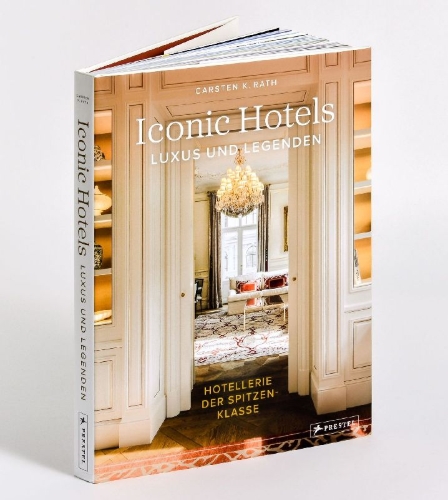 Buchcover und Innenansicht für das Buch: Iconic Hotels