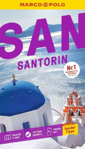 Buchcover und Innenansicht für das Buch: MARCO POLO Reiseführer Santorin