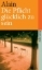 Buchcover und Innenansicht für das Buch: Propos sur le bonheur
