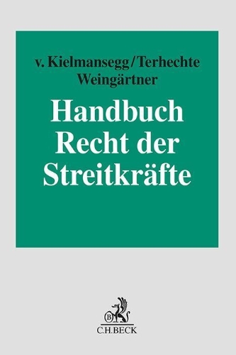 Buchcover und Innenansicht für das Buch: Handbuch Recht der Streitkräfte