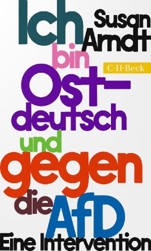 Buchcover und Innenansicht für das Buch: Ich bin ostdeutsch und gegen die AfD