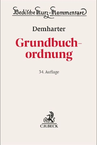 Buchcover und Innenansicht für das Buch: Grundbuchordnung. GBO