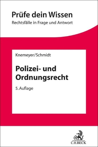 Buchcover und Innenansicht für das Buch: Polizei- und Ordnungsrecht