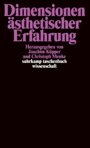 Buchcover und Innenansicht für das Buch: Dimensionen ästhetischer Erfahrung