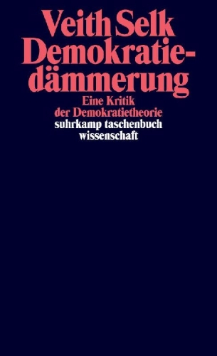 Buchcover und Innenansicht für das Buch: Demokratiedämmerung