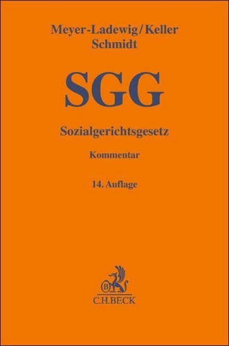 Buchcover und Innenansicht für das Buch: Sozialgerichtsgesetz. SGG